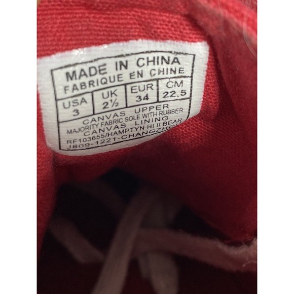 Polo by Ralph Lauren Kids Red Canvas Sneakers - Picture 11 of 11